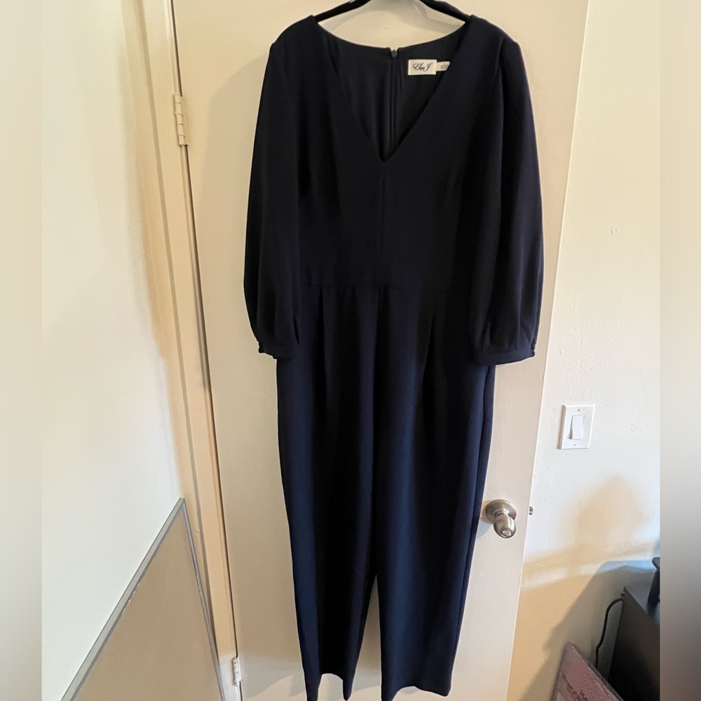 Eliza J Navy Jumpsuit